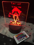 Make you scream LED light sign