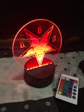 Satan LED light sign