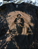 Leather face bleached shirt