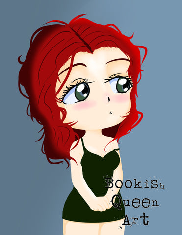 Crimson chibi style instant download