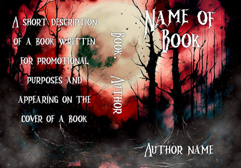 Halloween premade wrap book cover