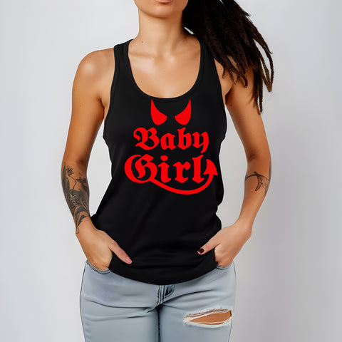 Baby girl racerback tank top