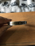 Horror movie addict stainless steel bracelet