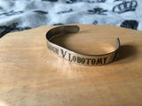 Lobotomy stainless steel bracelet