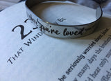 You are loved stainless steel bracelet