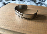 No tears please stainless steel bracelet