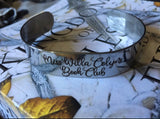 Book club stainless steel bracelet