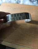 There is no try stainless steel bracelet