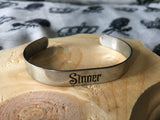 Sinner saint stainless steel bracelet