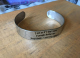 Wednesday stainless steel cuff bracelet