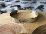 Sinner saint stainless steel bracelet