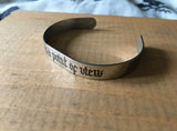 Evil is a point of view stainless steel bracelet