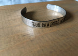 Evil is a point of view stainless steel bracelet