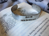 Kiss me stainless steel bracelet